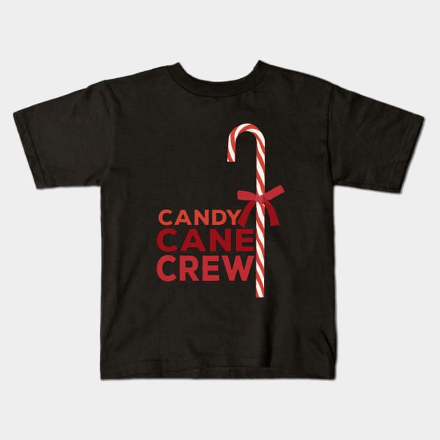 Candy Cane Crew Kids T-Shirt by DiegoCarvalho